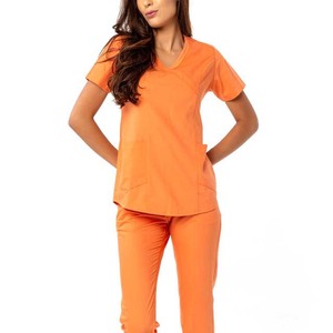 Female Medical <b>Scrubs</b> Sets Wholesale Manufacture Uniform for Women Soft Fabric Nurse <b>Scrubs</b> - Product Image 3