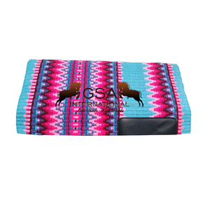 Couverture de selle en laine de Nouvelle-Zélande de haute qualité 34x36, tapis de selle western disponible en gros au meilleur prix - Product Image 1