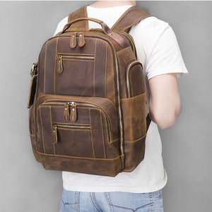 Wholesale Casual Zipper Leather <b>Backpack</b> Manufacturer Stylish Multi <b>Compartment</b> Eco-Friendly Premium Quality Unisex Water - Product Image 6