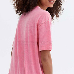 Camiseta Moderna Personalizada para Mujer con Lavado Ácido, Tela Ligera, Camiseta Casual de Moda para Mujer - Product Image 4