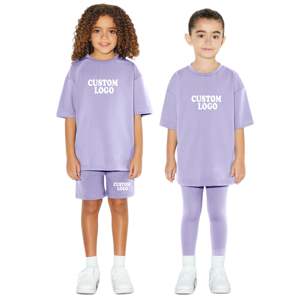 Ensemble de vêtements pour bébé en coton avec t-shirt et short assortis, ensemble de shorts pour enfants, ensemble de vêtements d'été pour bébé garçon - Product Image 4