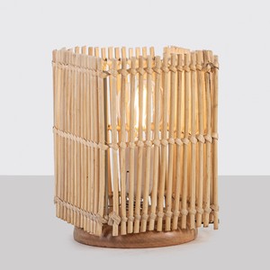 Lampe de table pour chambre et salon, prix direct usine, lampe en bambou, lampes artisanales de qualité supérieure - Product Image 1