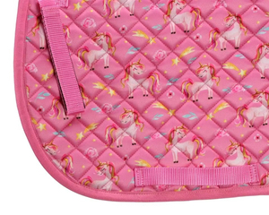 Prix d'usine, tapis de selle d'équitation personnalisés, en cuir, confortables, durables, ajustables, grande taille, doublure en coton matelassé - Product Image 6