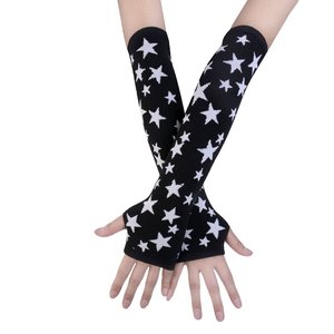 Manches de protection anti-UV imprimées étoiles noires pour adultes, vêtements de cyclisme unisexes légers et respirants - Product Image 4