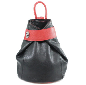 Bolso Tipo Cubo de Cuero Genuino Rosa con Correa Marrón y Cierre de Hebilla, Bolso de Mano Clásico para Mujer, Bolsos de Diseño de Lujo para Damas - Product Image 5