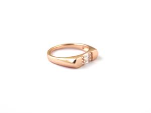 Anillo de Plata de Ley 925 con Diamantes en Oro Rosa, Corte Esmeralda, Joyería Fina y Elegante para Uso Diario - Product Image 6