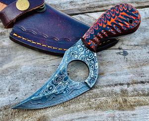 Cuchillo Zombie de Acero Inoxidable con Hoja Dentada de Punta Caída y Mango de Hueso, Grosor de Grado Industrial - Product Image 5