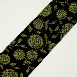 Tela de encaje floral de malla de georgette de calidad exportación con bordado maltado premium para vestidos de novia y prendas de ocasión. - Product Image 2