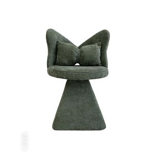 Sedia da Trucco con Schienale a Farfalla e Design Girevole per Camera da Letto e Tavolo da Toeletta - Product Image 1