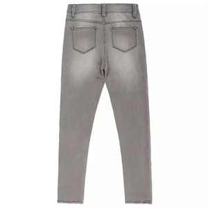 Nouveaux Jeans en Denim pour Hommes et Jeunes, avec Badge, Extensibles, Style Hip-Hop, Côtelés et Empilés, En Vente - Product Image 2