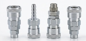 ข้อต่ออากาศแบบญี่ปุ่นชนิด C แรงดันสูง ตัวเรือนเหล็กขนาดเล็ก เกลียวตัวผู้ PT - Product Image 2