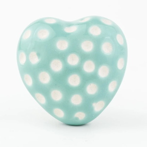 Handmade Premium Quality Green Ceramic Heart Etched Drawer Knobs Dresser Pulls Cabinet Door <b>Kitchen</b> <b>Cupboard</b> Handles Wholesale - Product Image 2