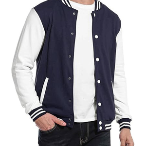 Chaqueta Varsity Personalizada con Logotipo Bordado, Chaqueta de Béisbol de Cuero y Lana de Alta Calidad - Product Image 6