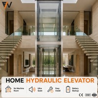 Sistem pengangkat rumah baru Lift Mini hunian kecil 2 lantai untuk Vila penumpang dengan kapasitas beban 300kg