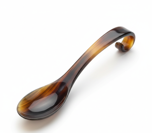 Handmade Natural Buffalo Horn Spoon Long Handle <b>Mirror</b> Polish Minimalist Design Durable Eco-Friendly Dishwasher Safe Spoon - Product Image 5