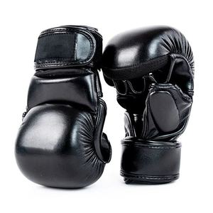 Top Quality PU Leather Half Finger MMA Sparring Gloves <b>Ultimate</b> <b>Fighting</b> Championship Training Gear Bulk Buy MMA Gloves - Product Image 6