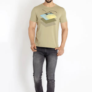 Camiseta Casual de Cuello Redondo para Hombre, Corte Regular, 100% Algodón, Estilo Urbano, con Tela de 300g, Personalizable - Product Image 4