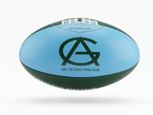 Ballon de football australien de haute qualité personnalisé en PVC/PU/caoutchouc pour l'entraînement et les promotions avec logo imprimé sur mesure - Product Image 1