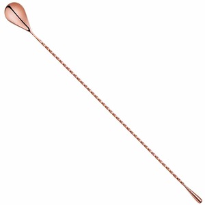 Cuillère à bar en acier inoxydable de qualité supérieure avec manche torsadé, élégante, pour mélanger les cocktails, accessoire professionnel pour le service des boissons - Product Image 2