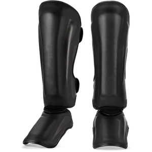 2026 Venta al por mayor de alta calidad: Protectores de espinilla unisex de cuero para entrenamiento de boxeo, profesionales, antideslizantes y ecológicos - Product Image 1