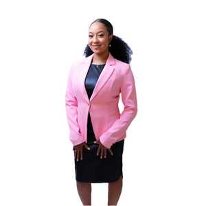 Blazer Rosa para Mujer Jack and Jill, Corte Entallado, Un Solo Botón, Chaqueta Formal de Oficina y Negocios, Venta al Por Mayor OEM - Product Image 3