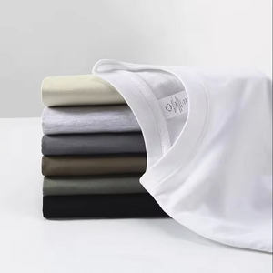 T-shirt en coton épais de qualité supérieure, coupe classique minimaliste, avec inscription sur le devant, unisexe, pour toutes les saisons - Product Image 2