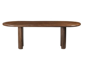 Wooden Oval Shape Folding <b>Dining</b> <b>Table</b> - Product Image 6