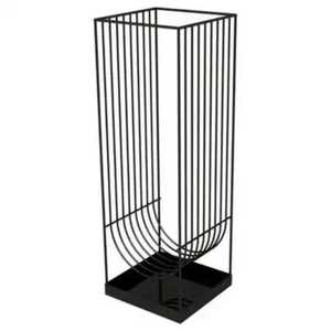 Porte-parapluies et porte-bâtons de marche géométrique moderne en fil doré et treillis métallique pour entrée, support de rangement, vente en gros - Product Image 5