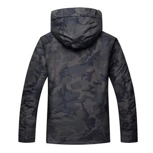 Chaqueta de Esquí para Hombre, con Capucha, Estampada, Azul Marino, Transpirable, Impermeable 10,000mm, Aislamiento Sintético, Cierre de Cremallera, Material Tex - Product Image 6