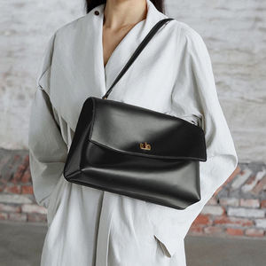 Bolso de Lujo de Alta Gama para Mujer, Bolso de Hombro Ejecutivo de Gran Capacidad, Versión de Color Sólido, Bolso Bandolera - Product Image 5