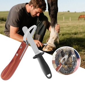 Hoof Knife with Built-in <b>Sharpener</b> High Carbon Steel Blade Professional Hoof Trimming <b>Tool</b> Durable <b>Sharpener</b> Hoof Knife Farrier - Product Image 4