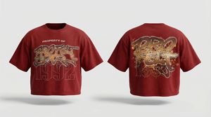 Fabricante de Ropa, Color Liso, Calidad Premium, Estampado Puff, Venta al Por Mayor, Hombros Caídos, Oversize, 100% Algodón - Product Image 2