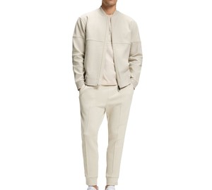 Ensemble de survêtement pour homme à blocs de couleur, manches longues, à capuche, fermeture éclair, respirant, décontracté, sportif, coupe régulière, automne - Product Image 4