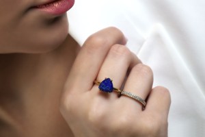 Wholesale Handmade Natural Blue <b>Lapis</b> <b>Lazuli</b> Trillion Faceted Gemstone 925 Sterling Silver Stackable Gemstone <b>Rings</b> Fine Jewelry - Product Image 5