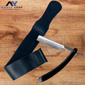 Correas de Afilado para Navajas de Barbero Profesionales, de Cuero de Doble Cara con Correa de Lona Suave para Afeitar y Depilación - Product Image 3