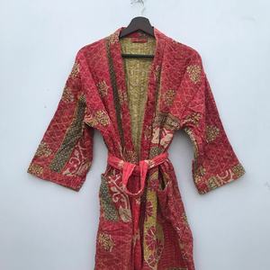 มาใหม่ล่าสุด Kantha เสื้อแจ็คเก็ตสั้นผ้าฝ้ายแฮนด์เมดแฮนด์เมดวินเทจผ้าฝ้าย Kantha ผ้าห่มแจ็คเก็ตสําหรับผู้หญิง - Product Image 3