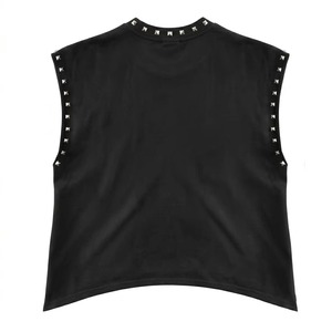 เสื้อกล้ามปักคริสตัลสไตล์วินเทจ เสื้อยืดแขนกุดแฟชั่นใหม่ สตรีทแวร์ลำลอง ใส่ได้ทั้งชายหญิง สวมใส่สบาย รับผลิตตามแบบ (OEM) ขายส่ง - Product Image 2
