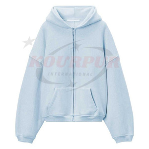 Sudadera con capucha corta de alta calidad, moderna y elegante, en diferentes colores. Sudadera muy recomendada a precio de mayoreo. - Product Image 1