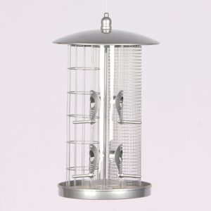 Comedero para Pájaros de Metal con Triple Tubo, Decoración para el Hogar - Product Image 2