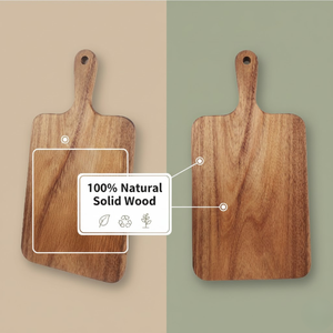 Planche à fromage de luxe en bois d'acacia de grande taille avec poignée |   Planche à découper et à servir écologique pour la cuisine et les cadeaux - Product Image 6