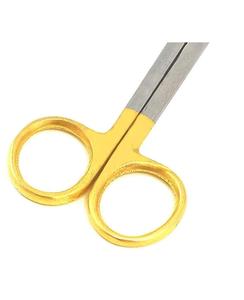 Tijeras Quirúrgicas para Cortar Alambre de Coronas Dentales, Fabricadas en Fábrica, 4.25 Pulgadas, Rectas, con Una Hoja Dentada, de Blush Surgical - Product Image 6