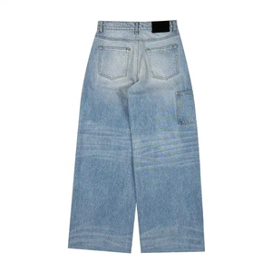 Service OEM, vente en gros, jeans d'hiver pour hommes sur mesure, 100% coton denim, streetwear décontracté, marque privée - Product Image 5