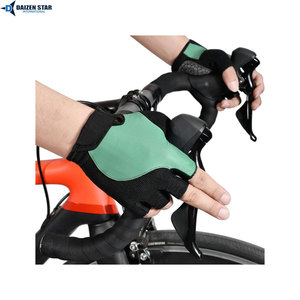 Gants de cyclisme d'été OEM demi-doigts respirants antidérapants avec rembourrage en gel en PU - Product Image 5