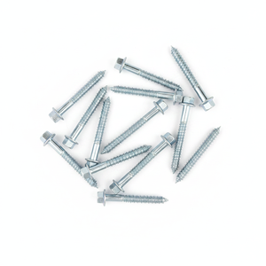PDC Brand Model 4 Corrosion Resistant Hot-Dip <b>Galvanized</b> CLASS 4 Carbon Steel C1022/1018 External Hex Head Coarse Wood Thread - Product Image 1