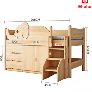 Lit superposé intelligent multifonctionnel Ohaha pour enfants - GTTM034 - Product Image 6