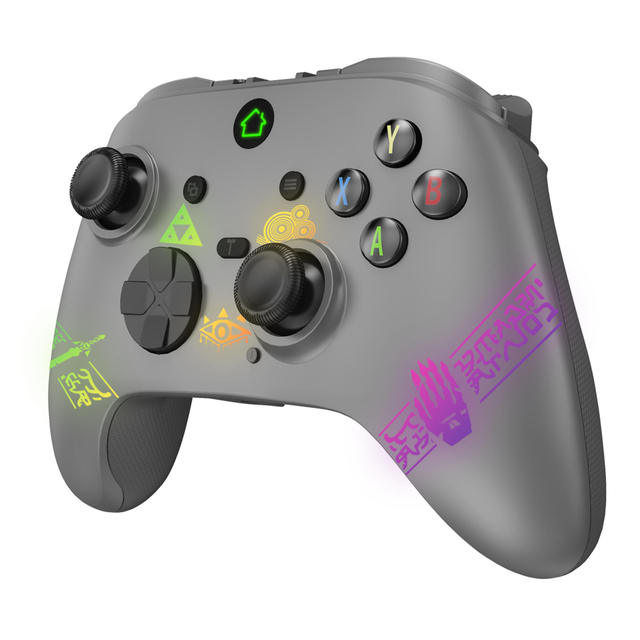 6-Axis Somatosensory RGB Light Switch Linear Button Wireless Game Controller for S Witch/PC/P3/Android/iOS