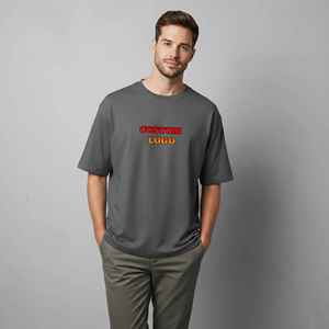 เสื้อยืดผู้ชายผ้าฝ้าย 100% ขายดีปี 2026 คุณภาพสูง พิมพ์โลโก้ตามสั่ง ทรงหลวม สไตล์ฮิปฮอป น้ำหนัก 180 กรัม ระบายอากาศได้ดี - Product Image 4