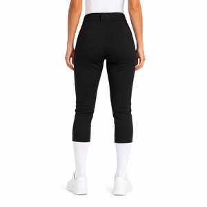 Pantalon d'uniforme de baseball pour femme de haute qualité, léger, pour entraînement de softball, 100 % polyester, taille élastique, personnalisable pour équipe - Product Image 2