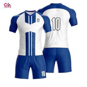 เสื้อฟุตบอลแบบใหม่ ออกแบบเองได้ ผลิตจากโพลีเอสเตอร์ 100% รับผลิตแบบ OEM ชุดฝึกซ้อมทีมฟุตบอลสำหรับขาย - Product Image 4