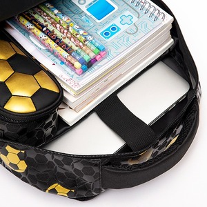 Sac d'école de football avec impression en feuille d'or (grande taille) - Product Image 6